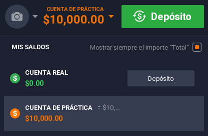 Cuenta demo real iq option