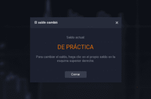 Saldo cuenta demo iq option