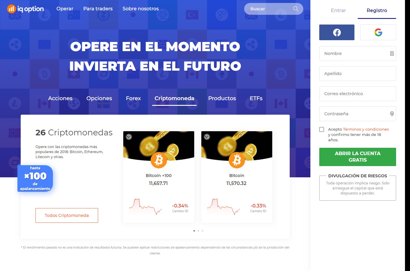 Abrir cuenta demo iq option