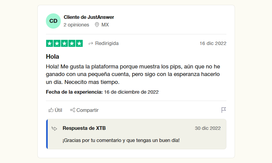 opiniones sobre XTB