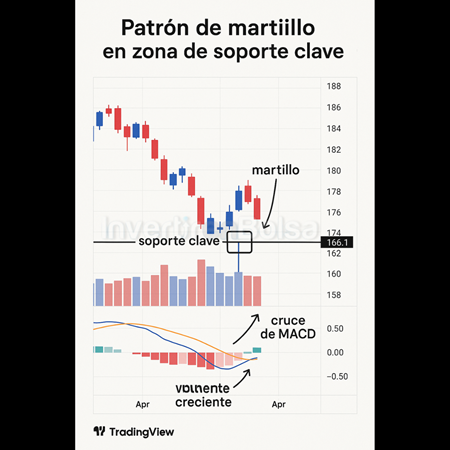patron vela martillo cruce macd apple
